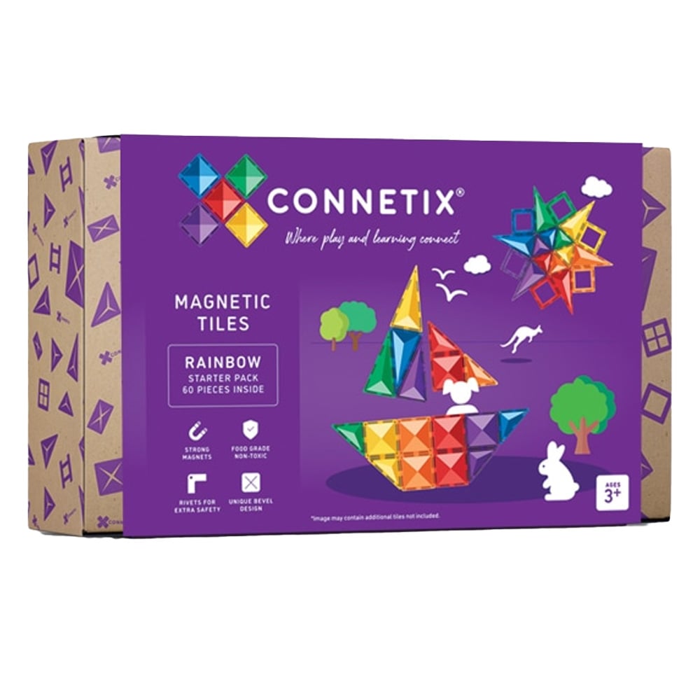 Connetix Tiles Rainbow 60 Delige Starter Pack Connetix Tiles