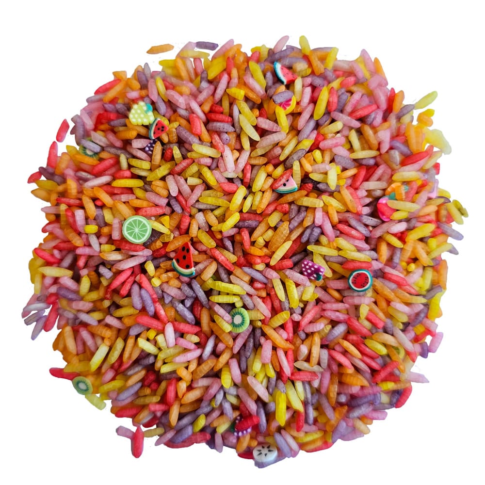 Grennn Speelrijst Fruit Mix 500 Gram Grennn