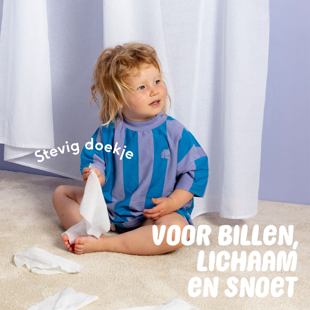 Naif Plasticvrij Lotion Billendoekjes voor Baby en Kids 8 Pack Naif