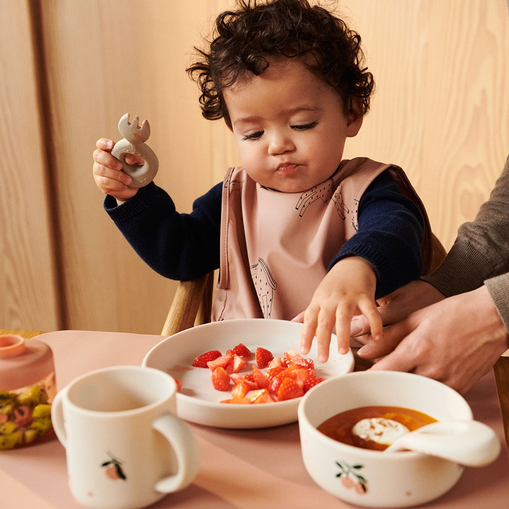 Liewood Servies Set Printed Vivi peach/ sea shell mix Liewood