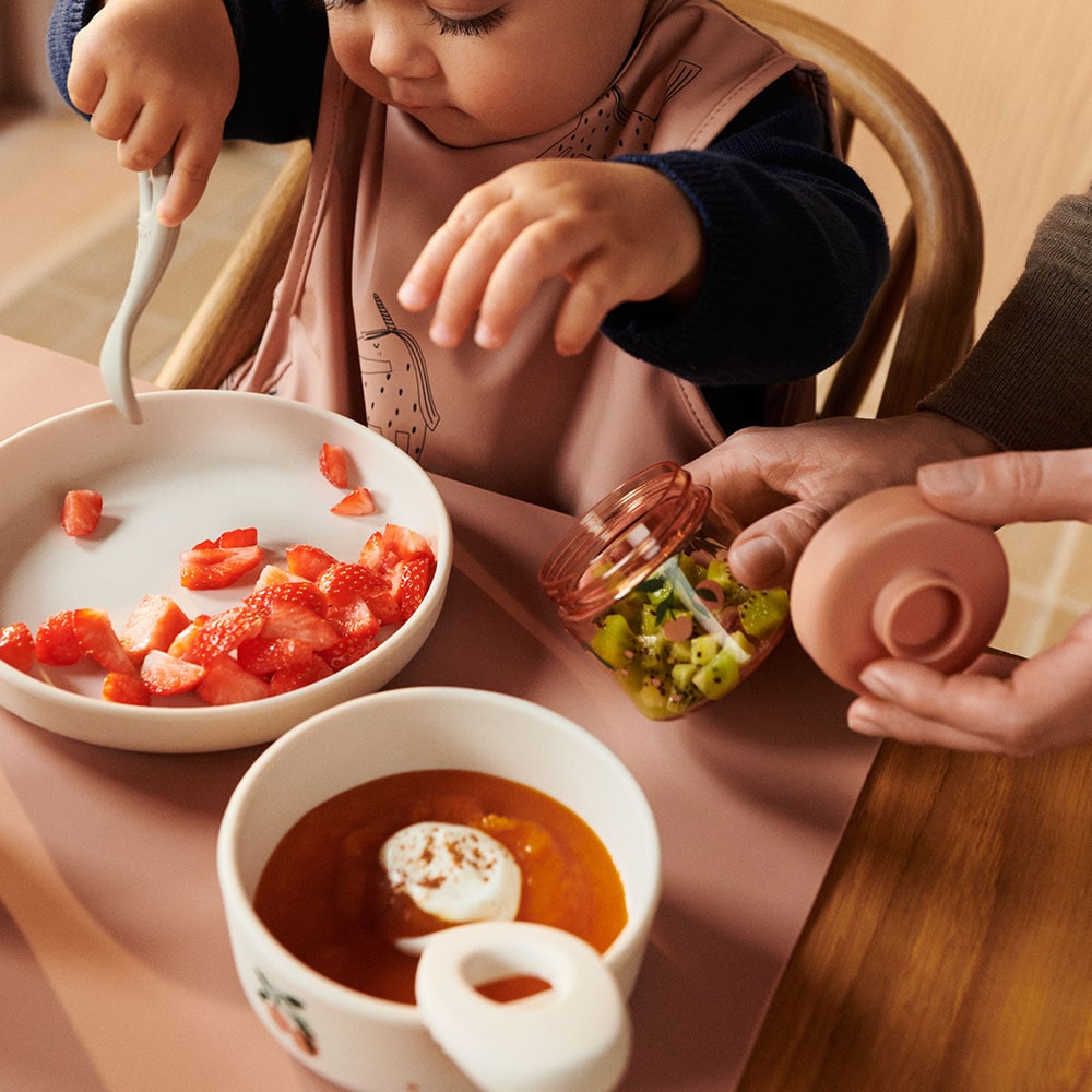 Liewood Servies Set Printed Vivi peach/ sea shell mix Liewood