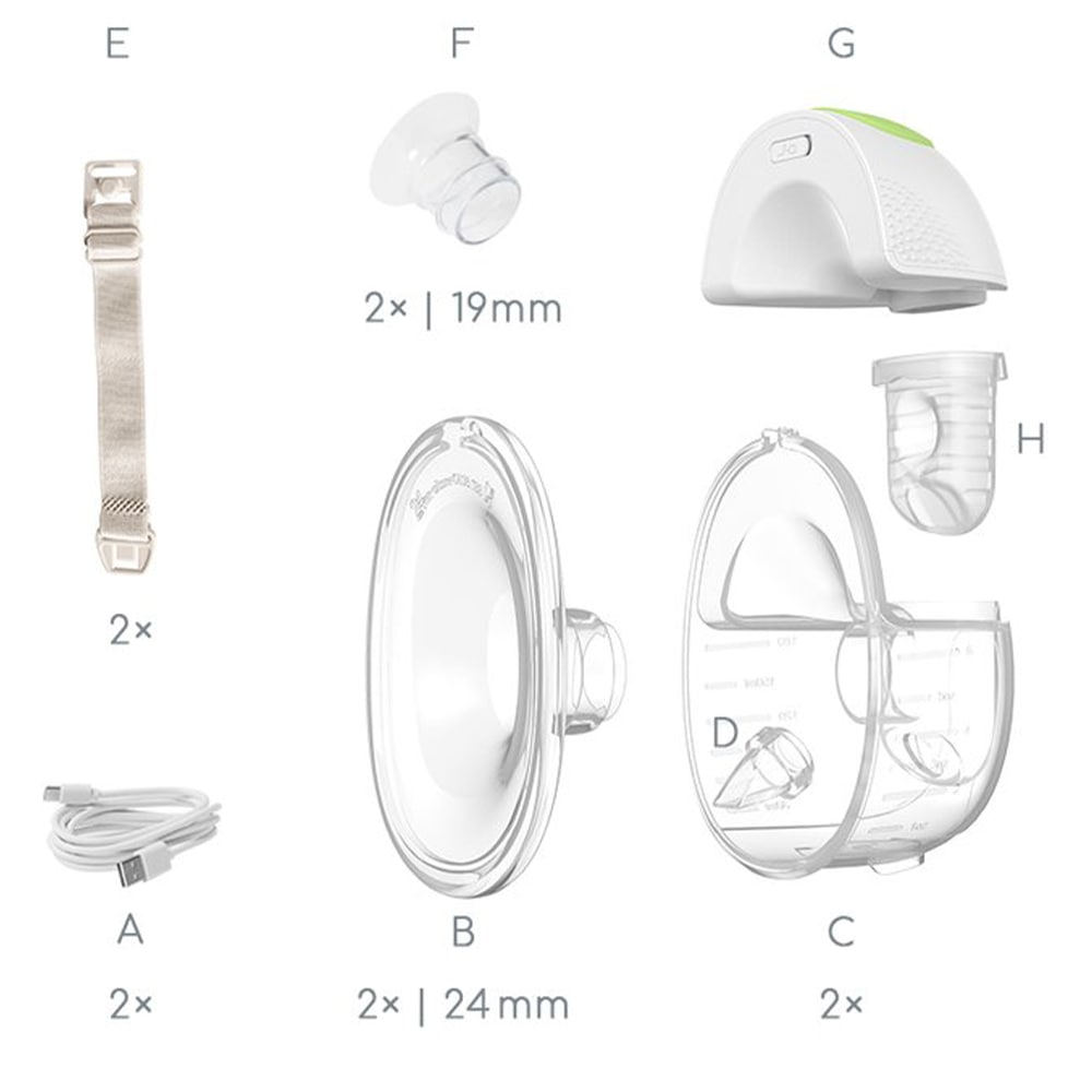 Ardo Melia Draagbare Dubbele Borstkolf Handsfree