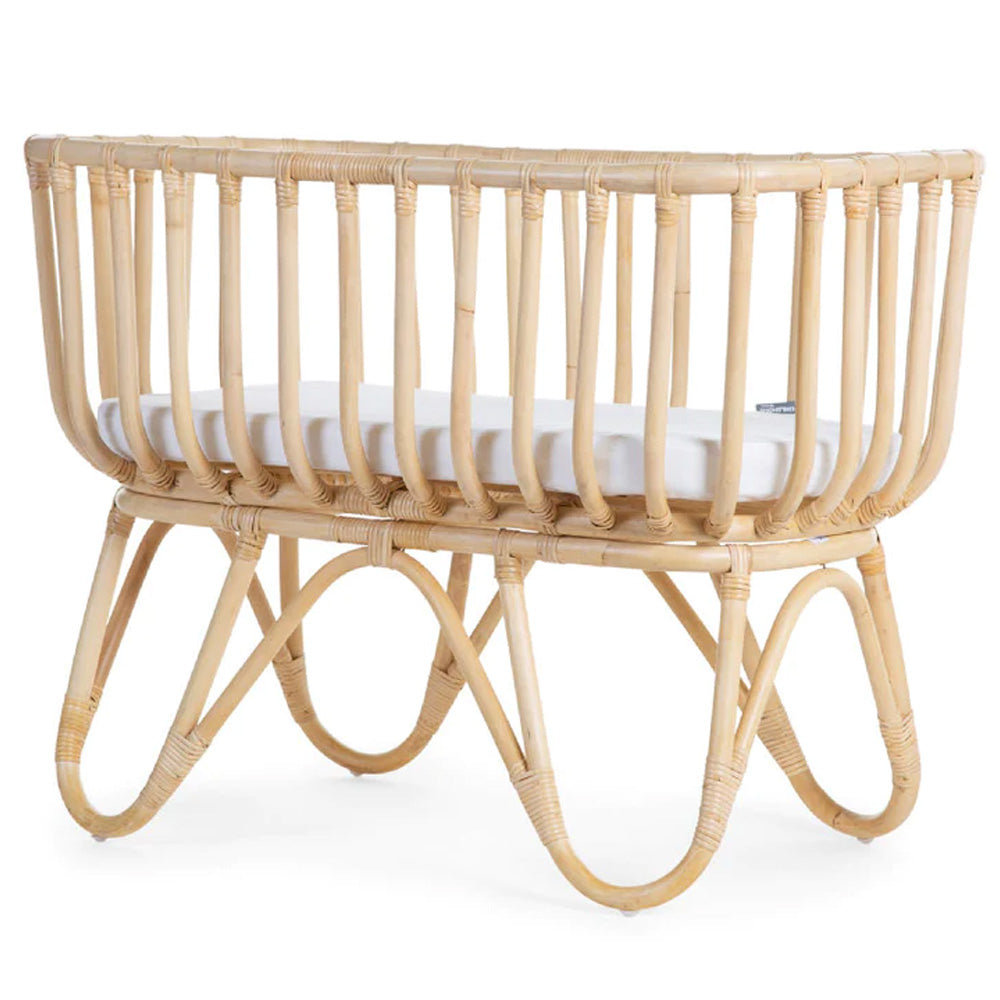Childhome Rotan Wieg Rechthoekig + Matrasje Childhome