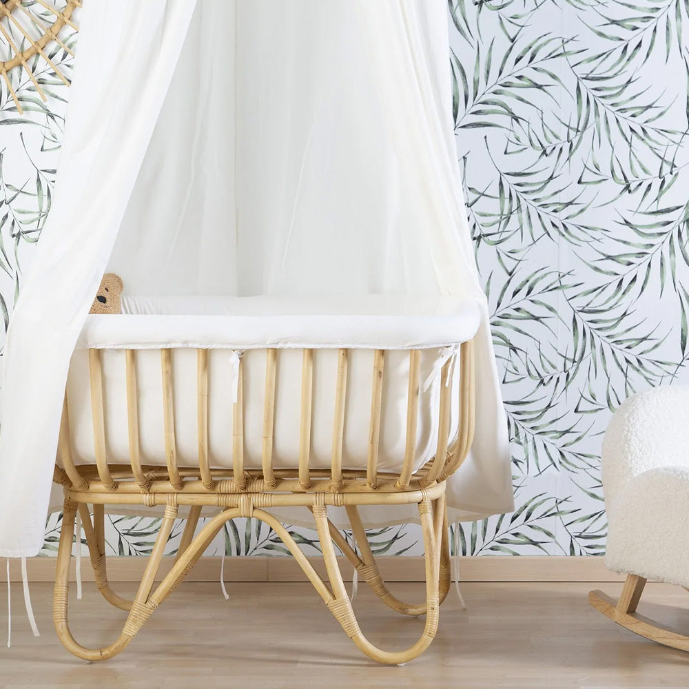 Childhome Rotan Wieg Rechthoekig + Matrasje Childhome