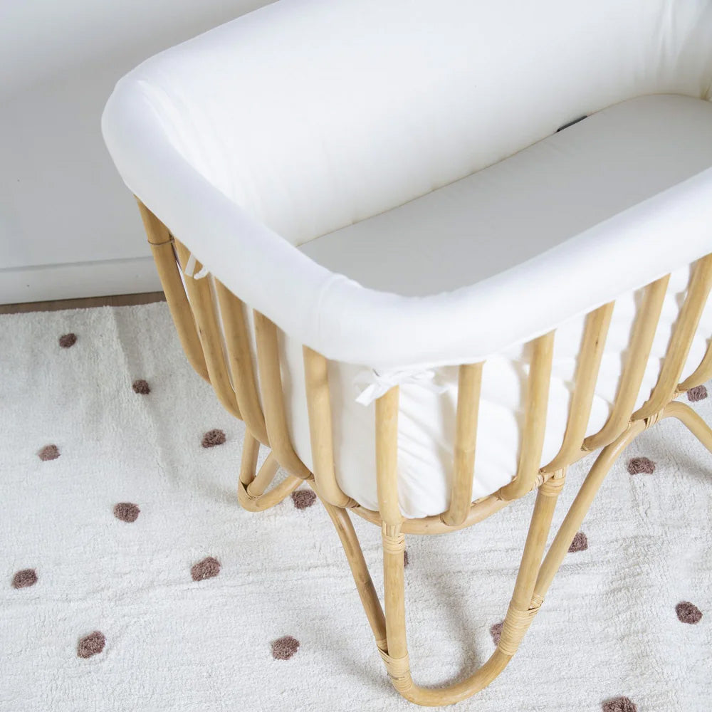 Childhome Rotan Wieg Rechthoekig + Matrasje Childhome