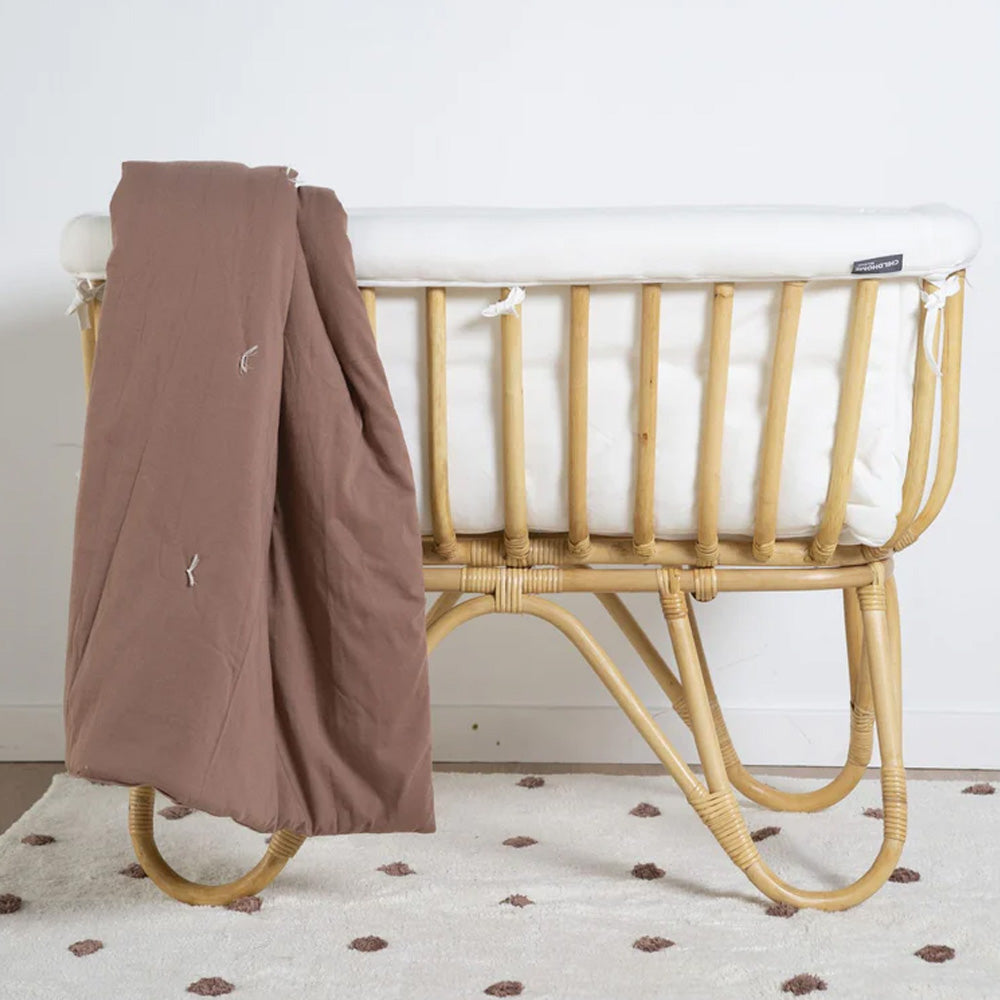 Childhome Rotan Wieg Rechthoekig + Matrasje Childhome