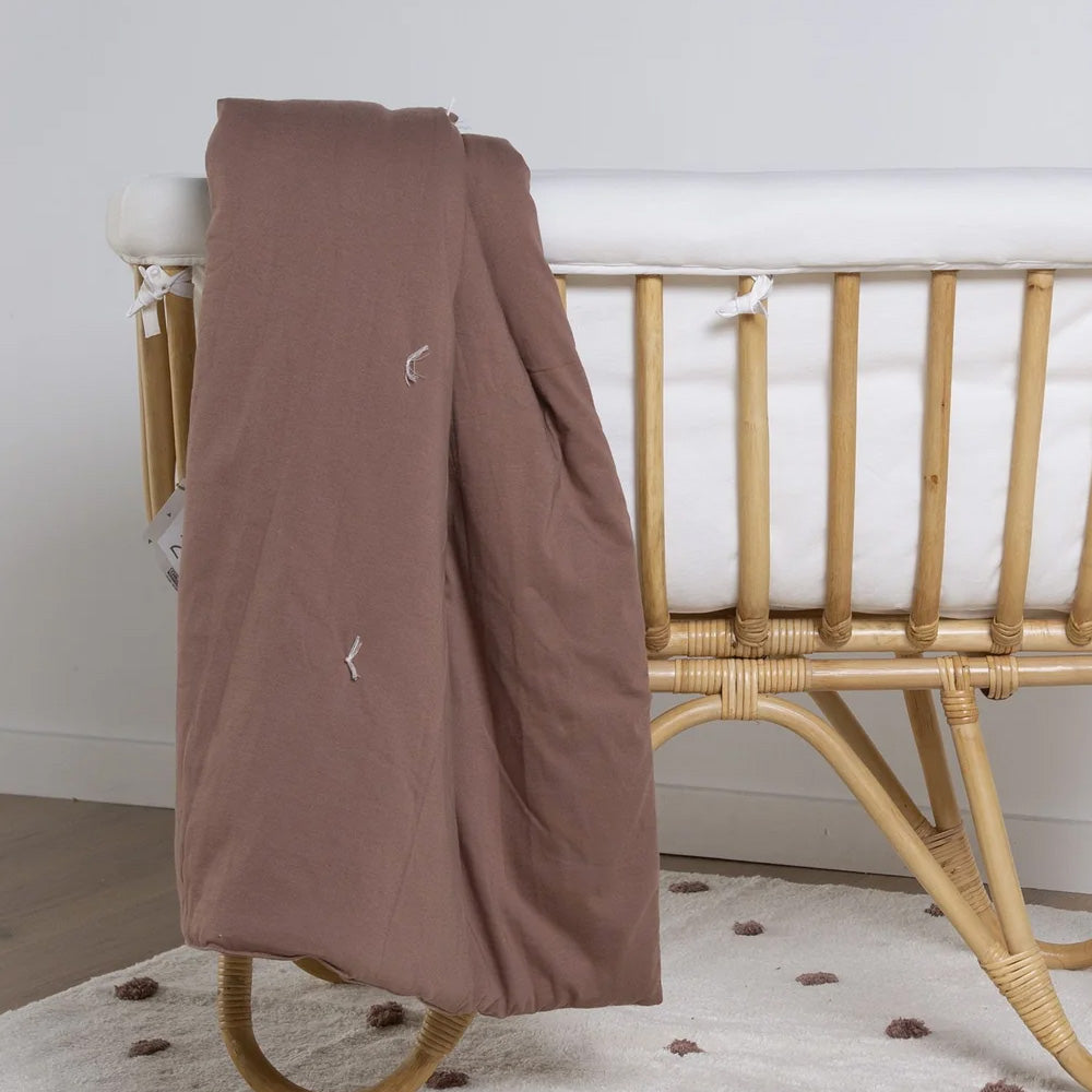 Childhome Rotan Wieg Rechthoekig + Matrasje Childhome