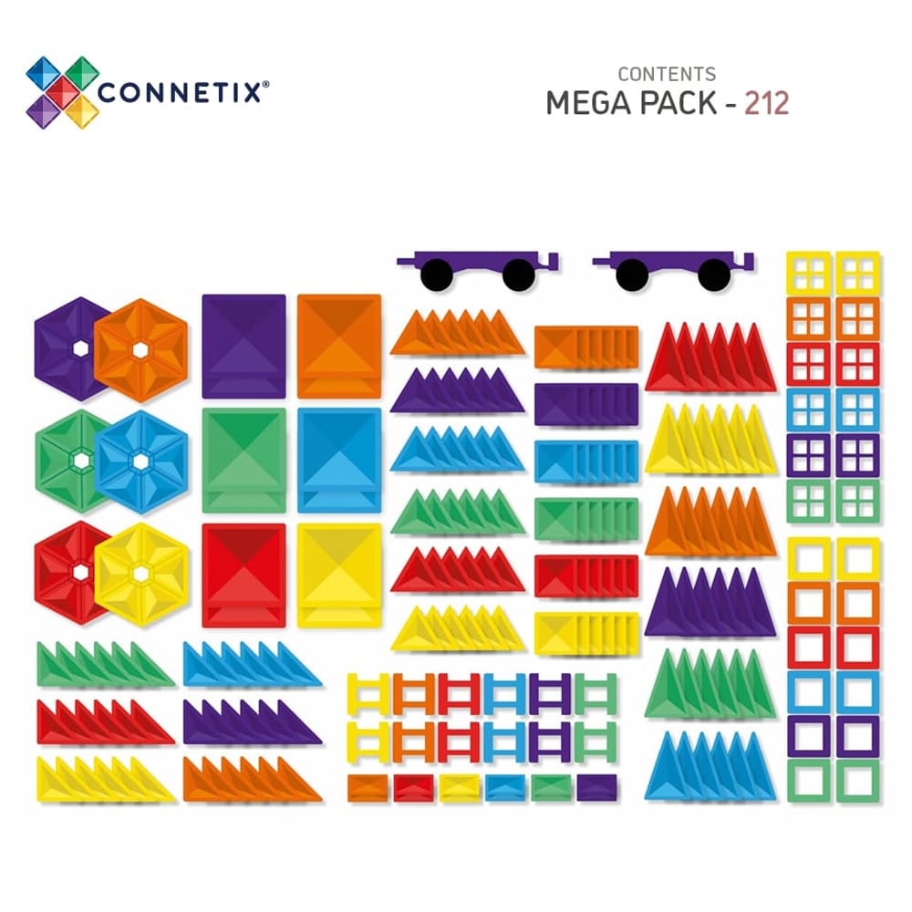 Connetix Tiles Rainbow Mega Pack 212 stuks Connetix Tiles