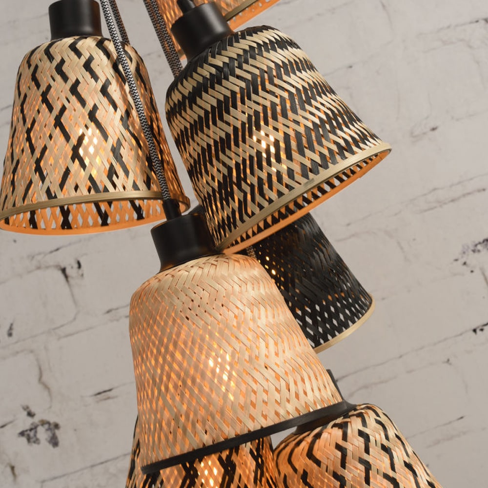 Good and Mojo Hanglamp Kalimantan 7Kap Good and Mojo