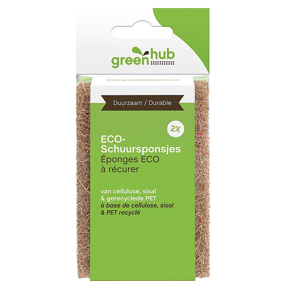 Green Hub Eco Schuursponsjes 2 Stuks Biomarkt