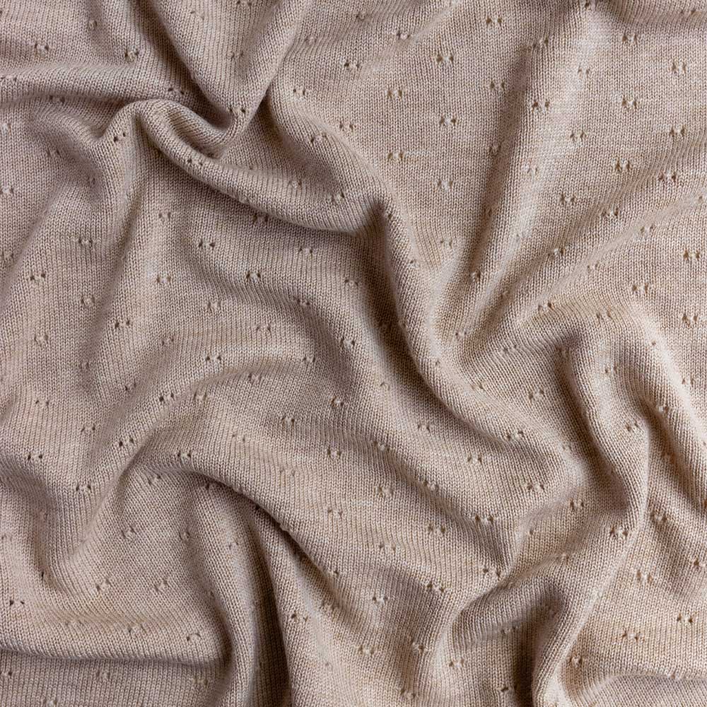 Hvid Wollen Deken Bibi 70 x 95 cm - Sand Hvid