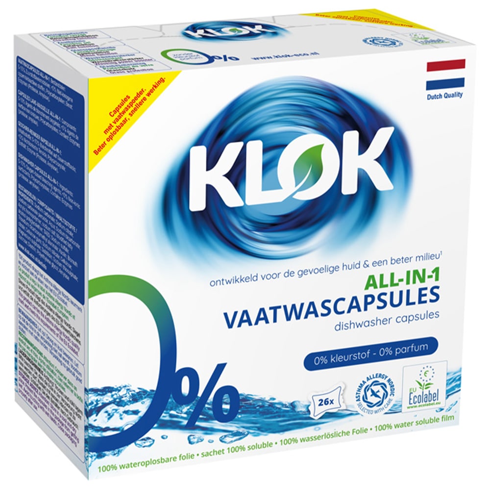 Klok Vaatwastabletten Biomarkt