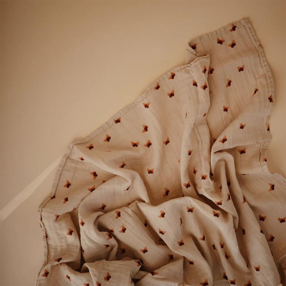 Mushie Inbakerdoek – Organic Cotton – 120x120 cm