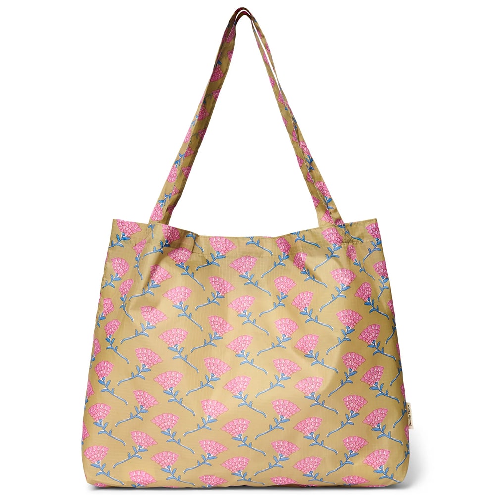 Studio Noos Booschappentas - Green Floral Studio Noos