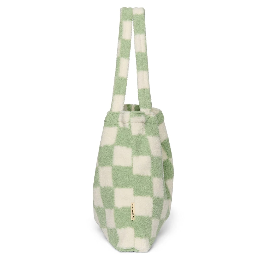 Studio Noos & BINIBAMBA Mom - Bag - Checked Pistachio Teddy Studio Noos