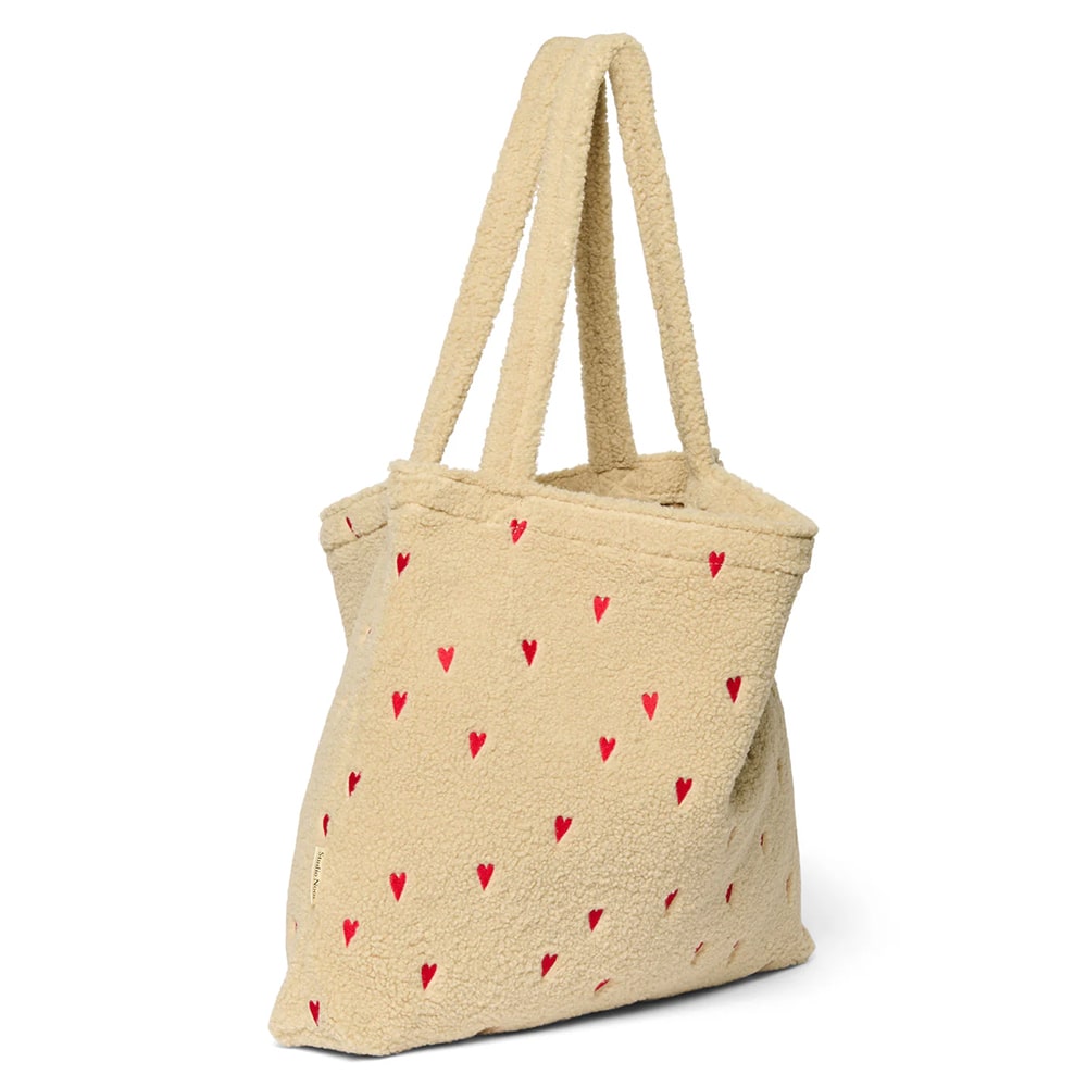Studio Noos Mom - Bag - Ecru Hearts Teddy Studio Noos