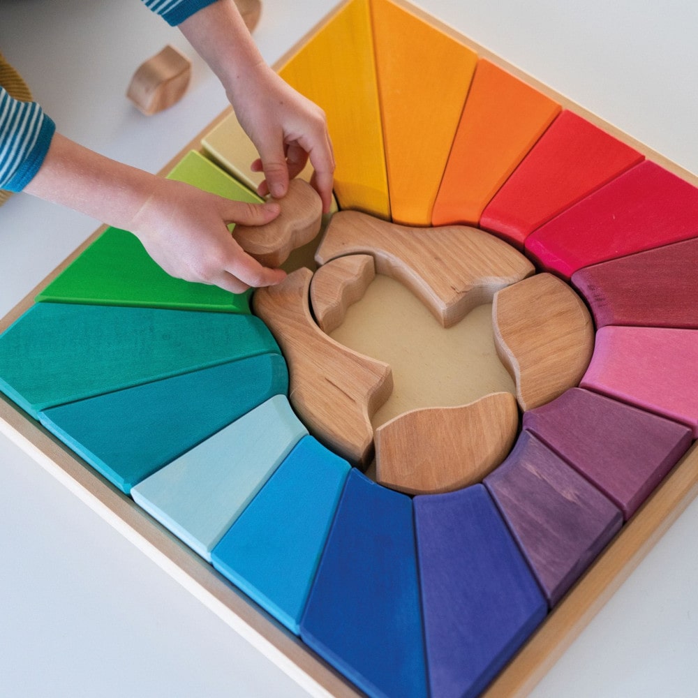 Grimms blokken set regenboog leeuw7-min