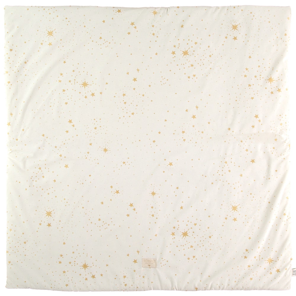 Nobodinoz Vierkante Speelmat 100 x 100cm - Wit Sterren1-min
