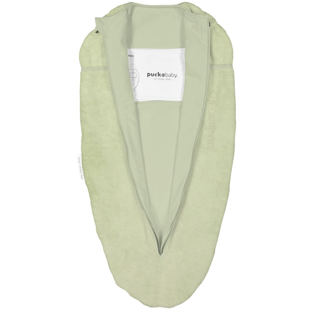 Puckababy Mini Inbakerslaapzak Teddy 3 - 6 maanden Olive1-min