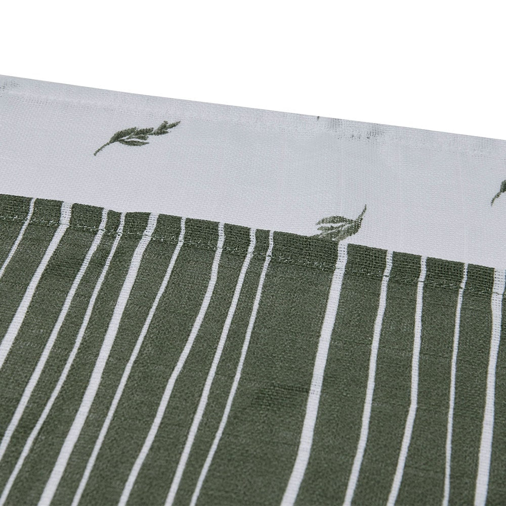 jollein-hydrofiele-doek-70x70cm-stripe-olive-leaf-green-gots-min