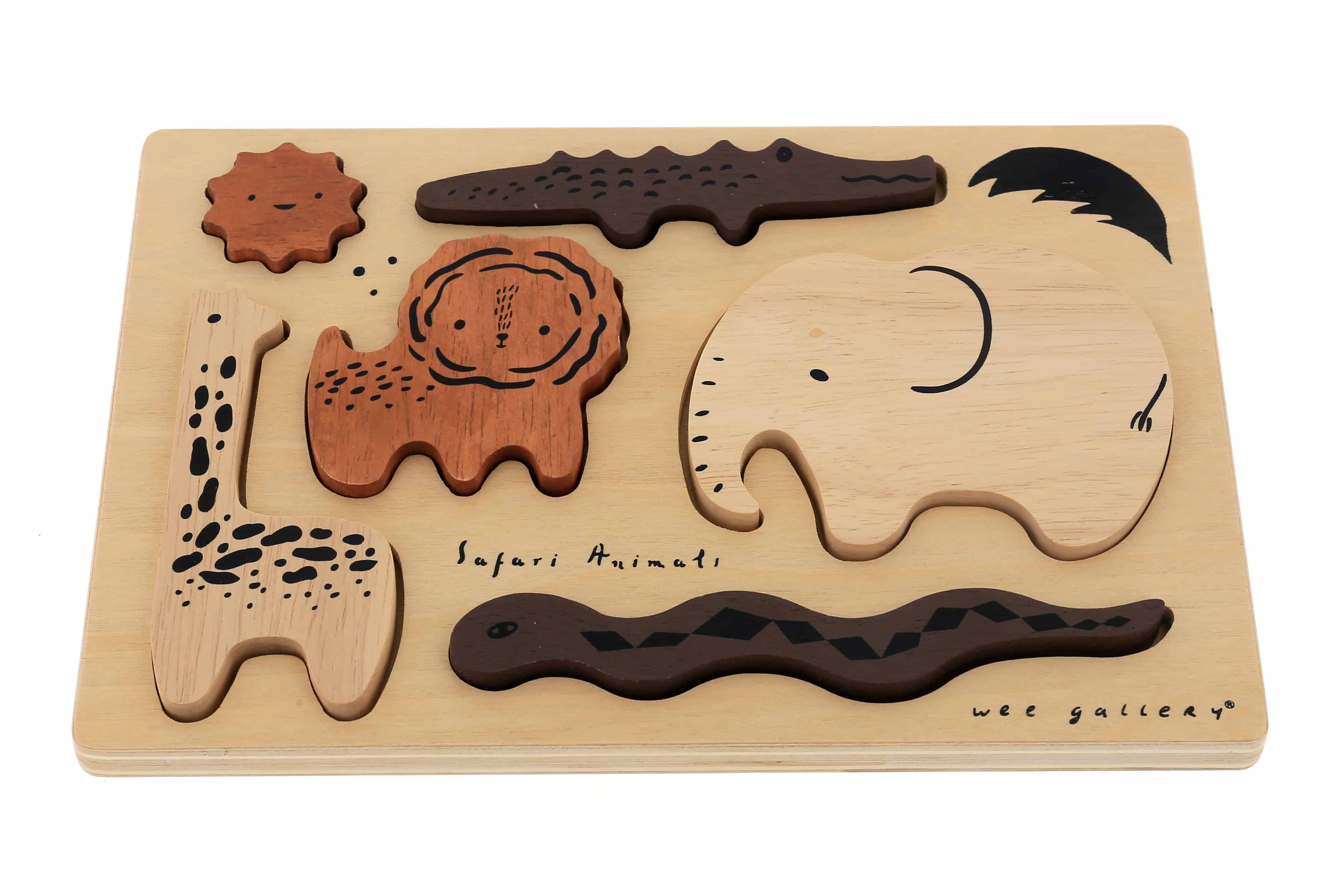Wee Gallery Houten Puzzel - Safari Animals