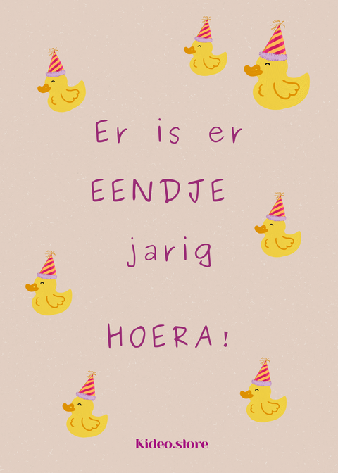 There's a duck's birthday HOORAY!