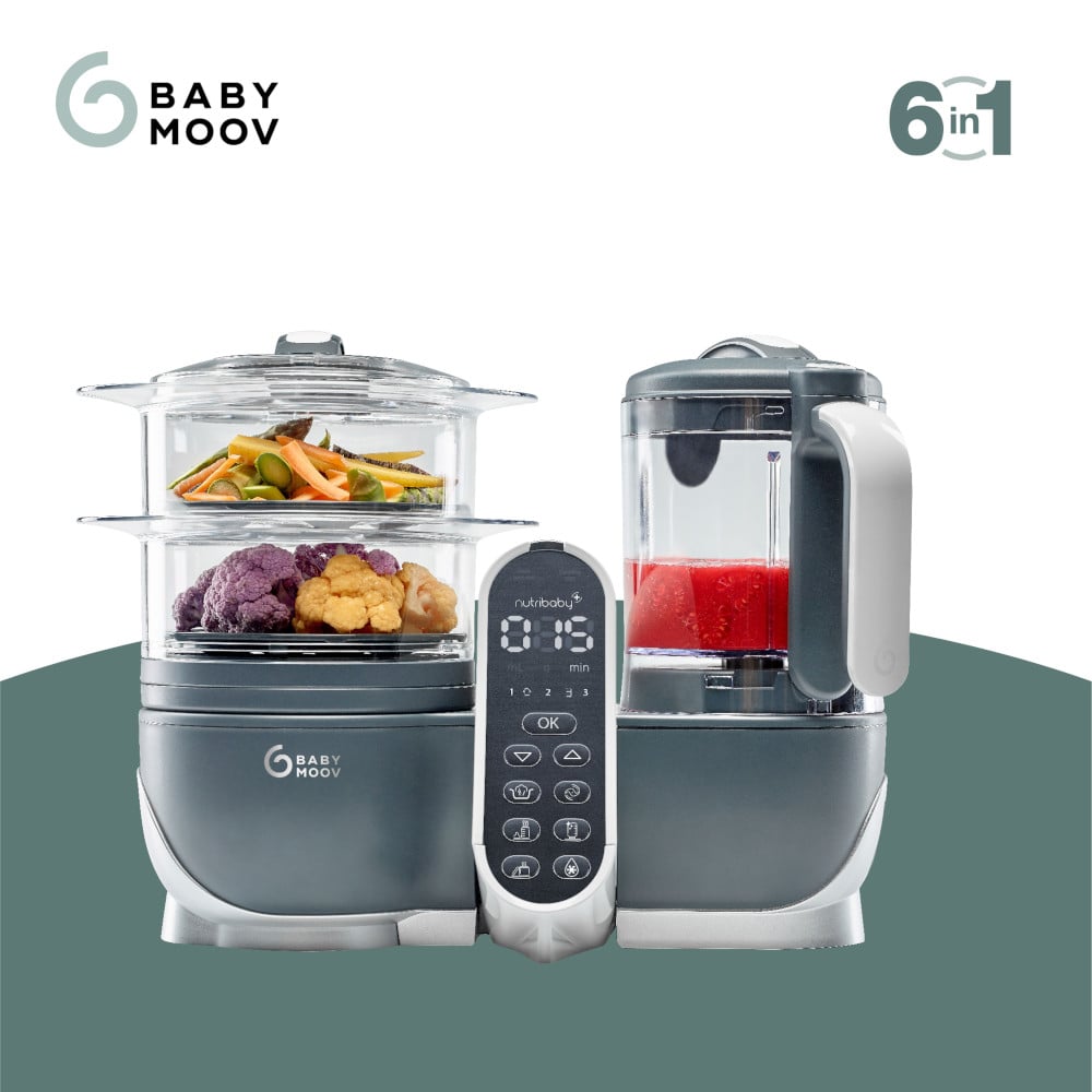 Babymoov Nutribaby Multifunctionele Keukenmachine - Industrial Grey