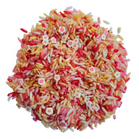 Grennn Speelrijst Roze Bloem Mix 300 Gram Grennn