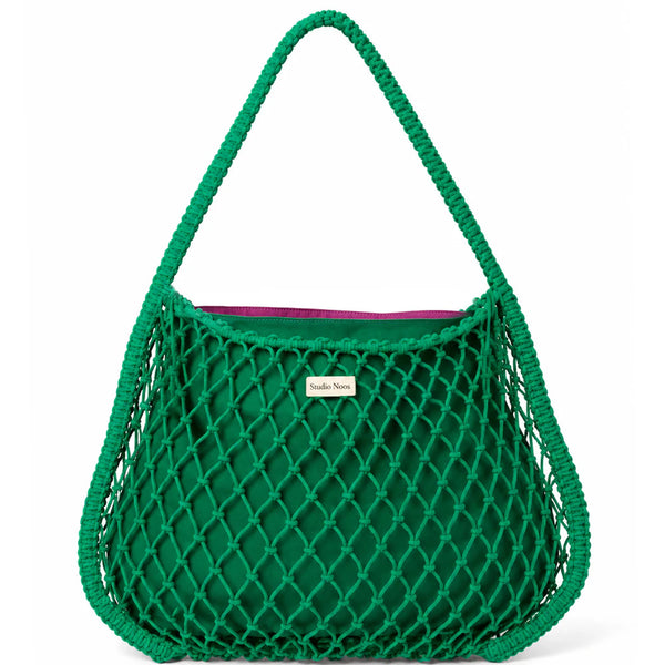 Studio Noos - Groene Macramé Mom Bag Dubbelzijdige Insert