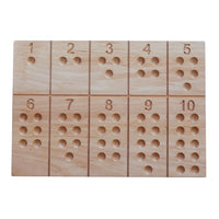 Wooden Story Houten Nummervolgbord Met Balletjes Wooden Story