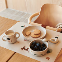 Liewood Servies Set Printed Vivi Safari - Sandy Mix Liewood