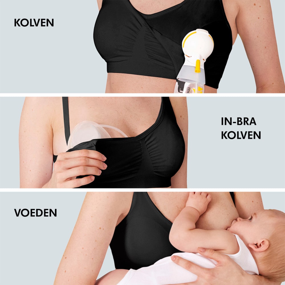 Medela 3-in-1 Borstvoedings- en Kolfbeha - Zwart