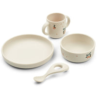Liewood Servies Set Printed Vivi peach/ sea shell mix Liewood