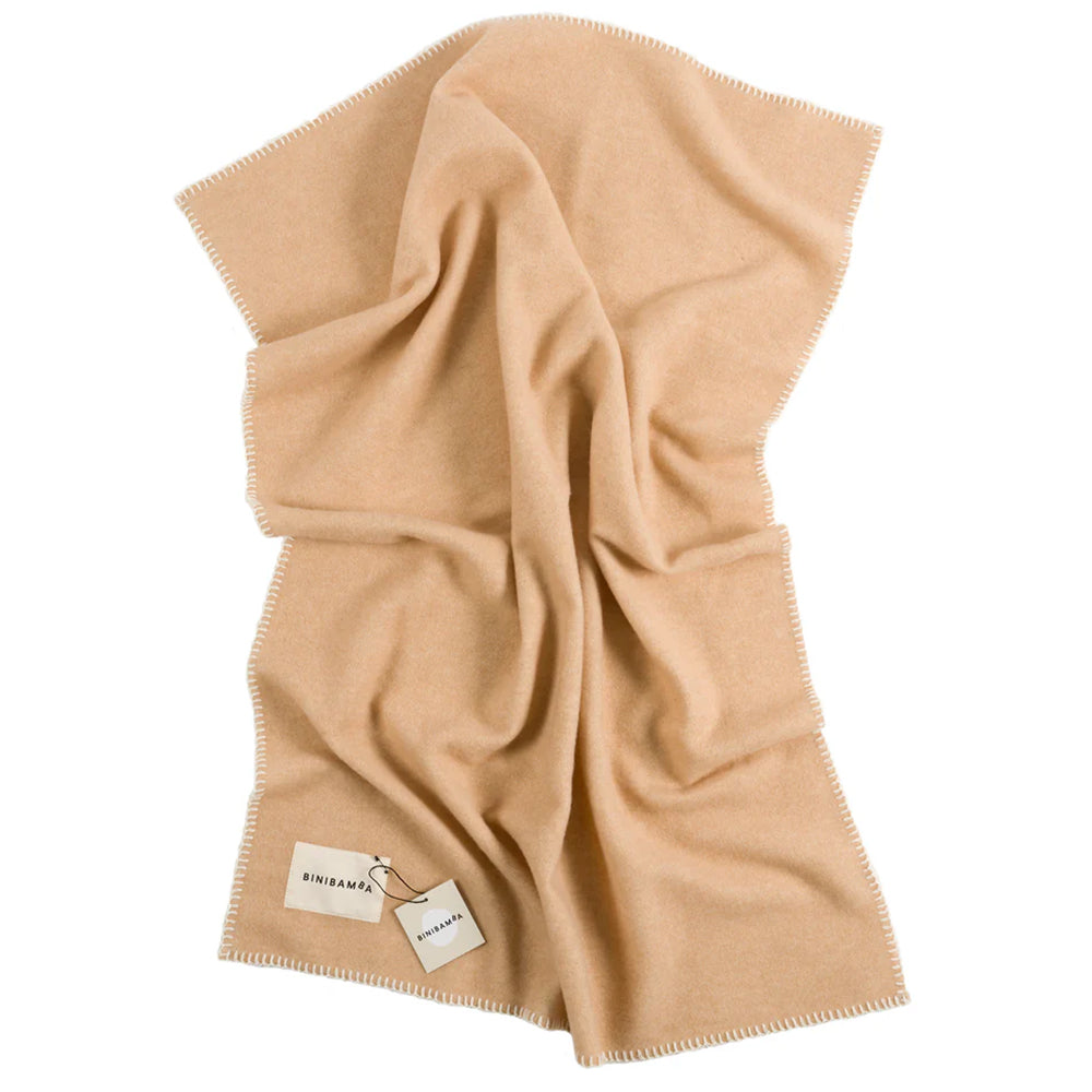 Binibamba Wool Blanket Two Shades 75x100cm