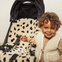 Binibamba Buggy Snuggler Schapenvacht - Leopard Peanut Binibamba