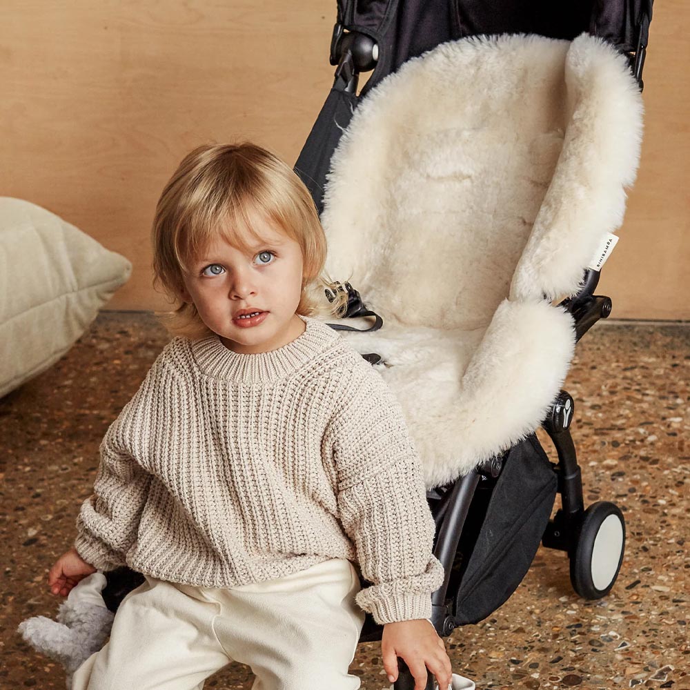 Binibamba Buggy Snuggler Schapenvacht - Milk