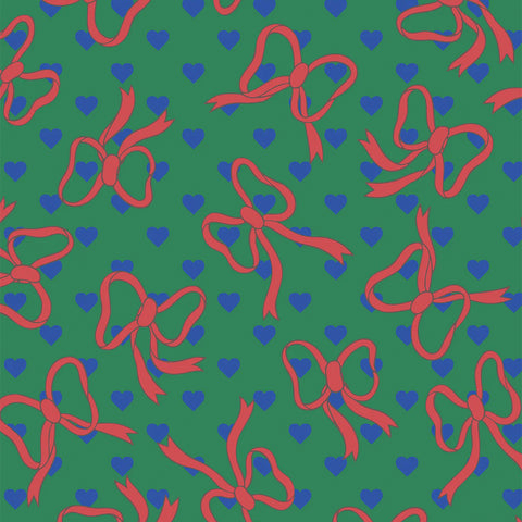 Green - Red bow