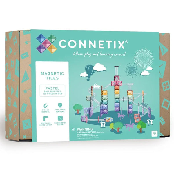 Connetix Tiles Ball Run Pack Pastel 106 Pieces