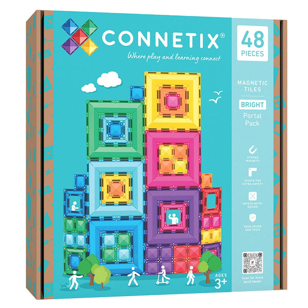 Connetix 48 Piece Bright Portal Pack