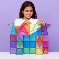 Connetix 48 Piece Glitter Castle Pack