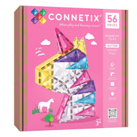 Connetix Tiles 56 Piece Glitter Unicorn Pack
