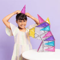 Connetix Tiles 56 Piece Glitter Unicorn Pack