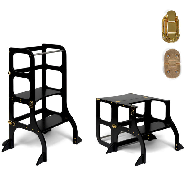 Ette Tete Leertoren Step'n Sit Gold-Black With Extra Support
