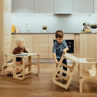 Ette Tete Leertoren Step'n Sit Gold-Wood With Extra Support