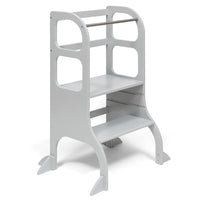 Ette Tete Step Up Helper Tower - Gray With Extra Support