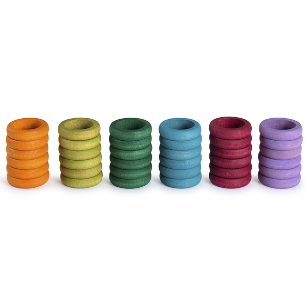 Grapat 36 Ringen in 6 Complimentaire Kleuren Grapat