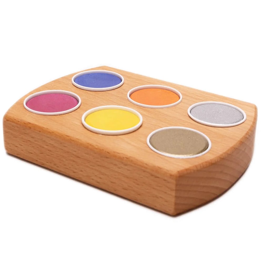 Grennn Waterverf Houder 6 Kleuren Grennn