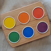 Grennn Waterverf Houder 6 Kleuren - Regenboog Grennn