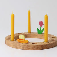 Grimm's 100% Beeswax Candles Amber - 12 pieces