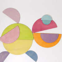 Grimm's Wooden Half Circles Pastel